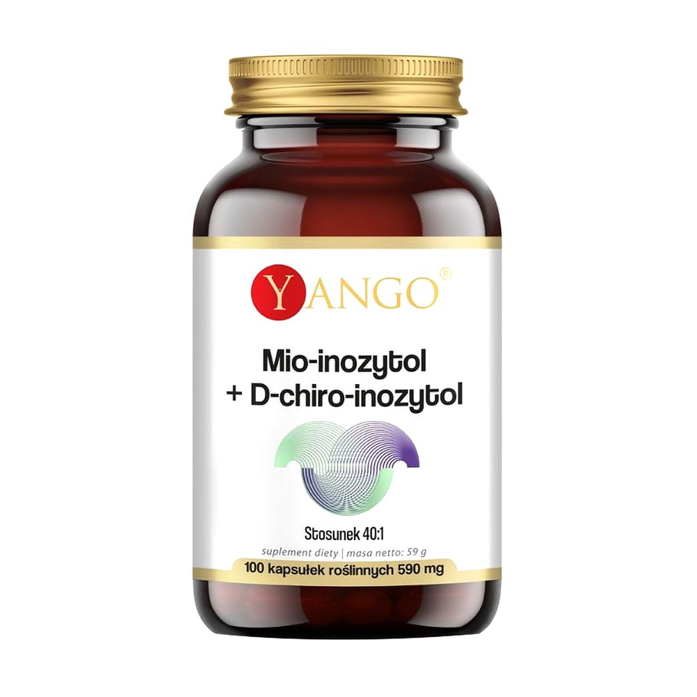Yango Mio-inozytol + D-chiro-inozytol Suplement diety 100 kaps.