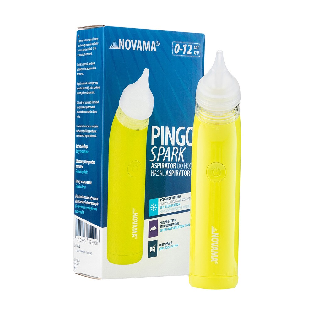 NOVAMA PINGO SPARK Aspirator do nosa - lime green