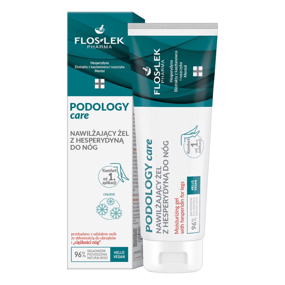 Floslek, Podology Care, Nawilżający żel z hesperydyną do nóg, 80g