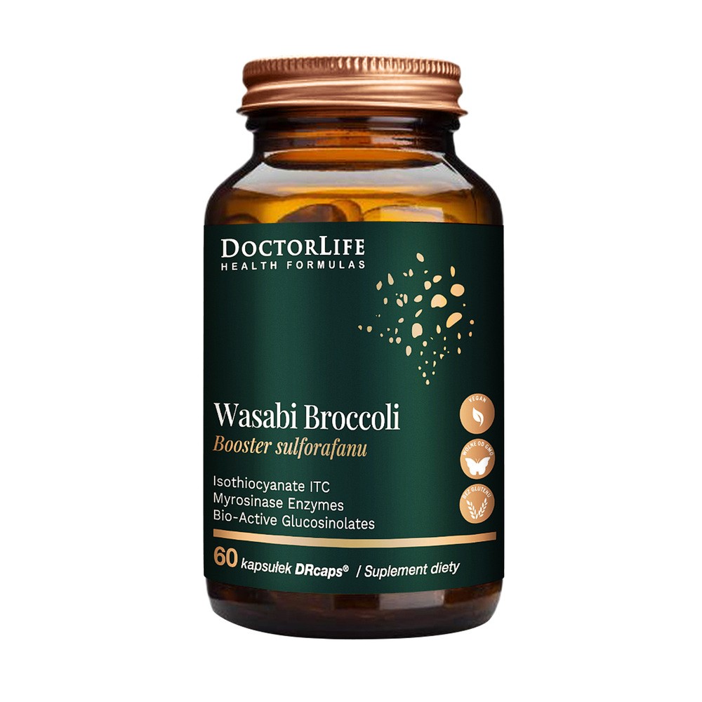 Doctor Life, Wasabi Broccoli Booster Sulforofanu, 60 Kaps. DrCaps