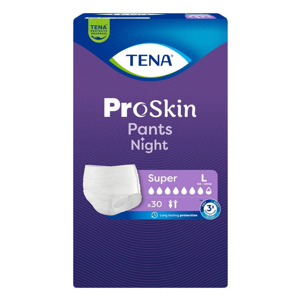 Tena Pants Proskin Super Night, Majtki chłonne na noc, Rozmiar L