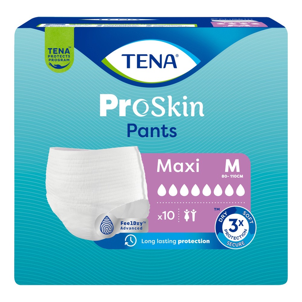 Tena Pants ProSkin Maxi M Majtki chłonne, 10 sztuk