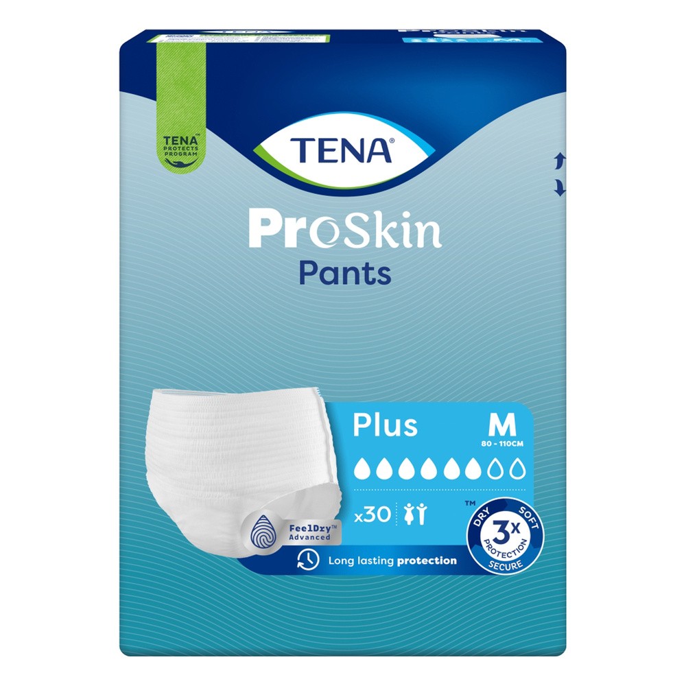 Tena Pants ProSkin, majtki chłonne, rozmiar M, 80-110 cm, Plus, 30 sztuk