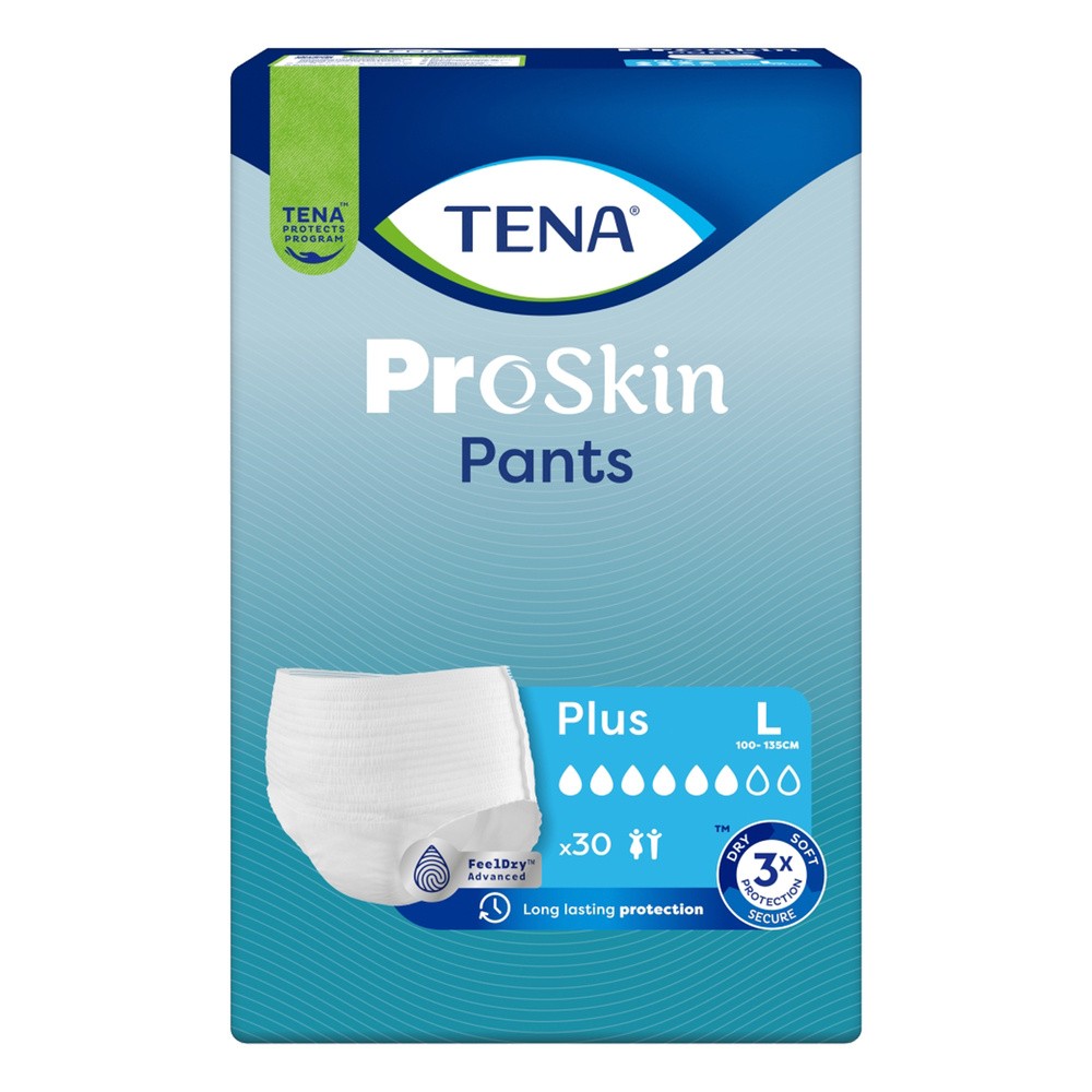 TENA ProSkin Pants Plus Majtki chłonne L 30 sztuk