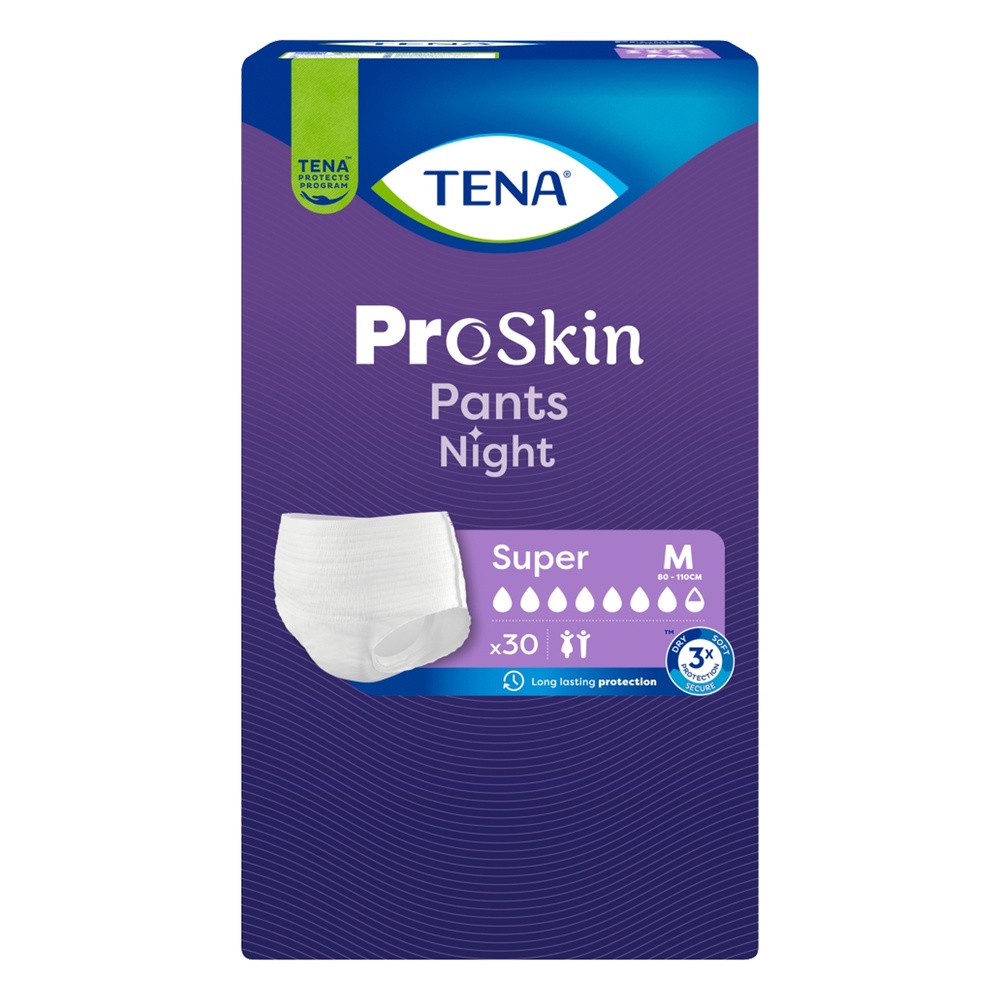 Tena Pants Proskin Super Night, Majtki chłonne na noc, Rozmiar M