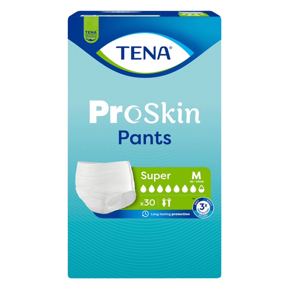 Tena Pants ProSkin Super Majtki chłonne Rozmiar M, 30 sztuk