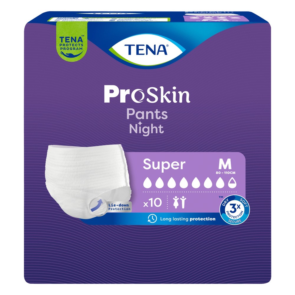 Tena Pants Proskin Super Night, Majtki chłonne na noc, Rozmiar M