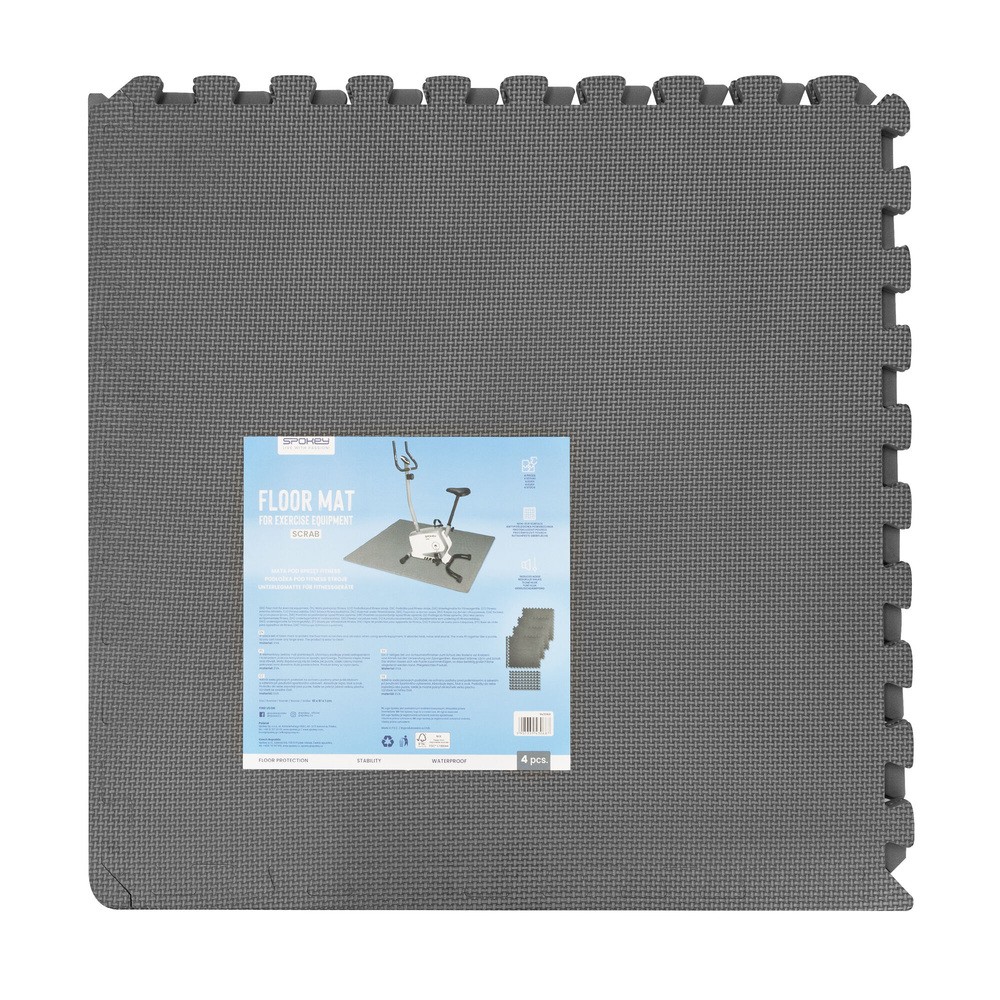 Mata pod sprzęt fitness SPOKEY Scrab 943068 (122 x 122) Szary