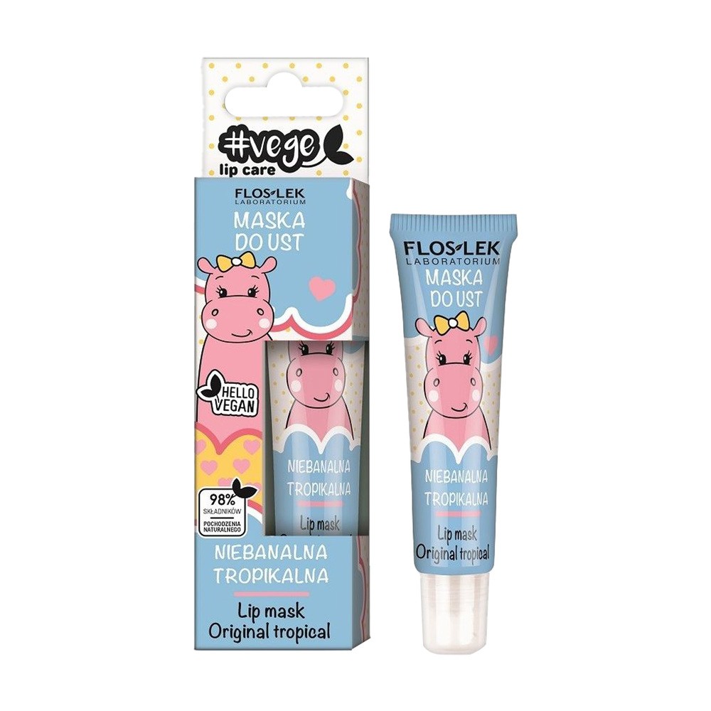 Flos-Lek Vege Lip Care Maska do ust Niebanalna tropikalna 14.0 g