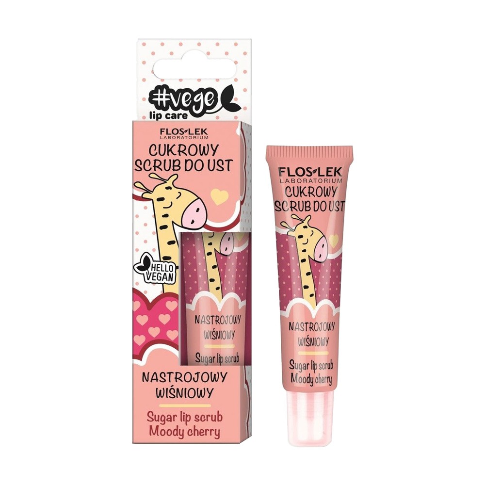 Flos-Lek Vege Lip Cukrowy scrub do ust wiśniowy