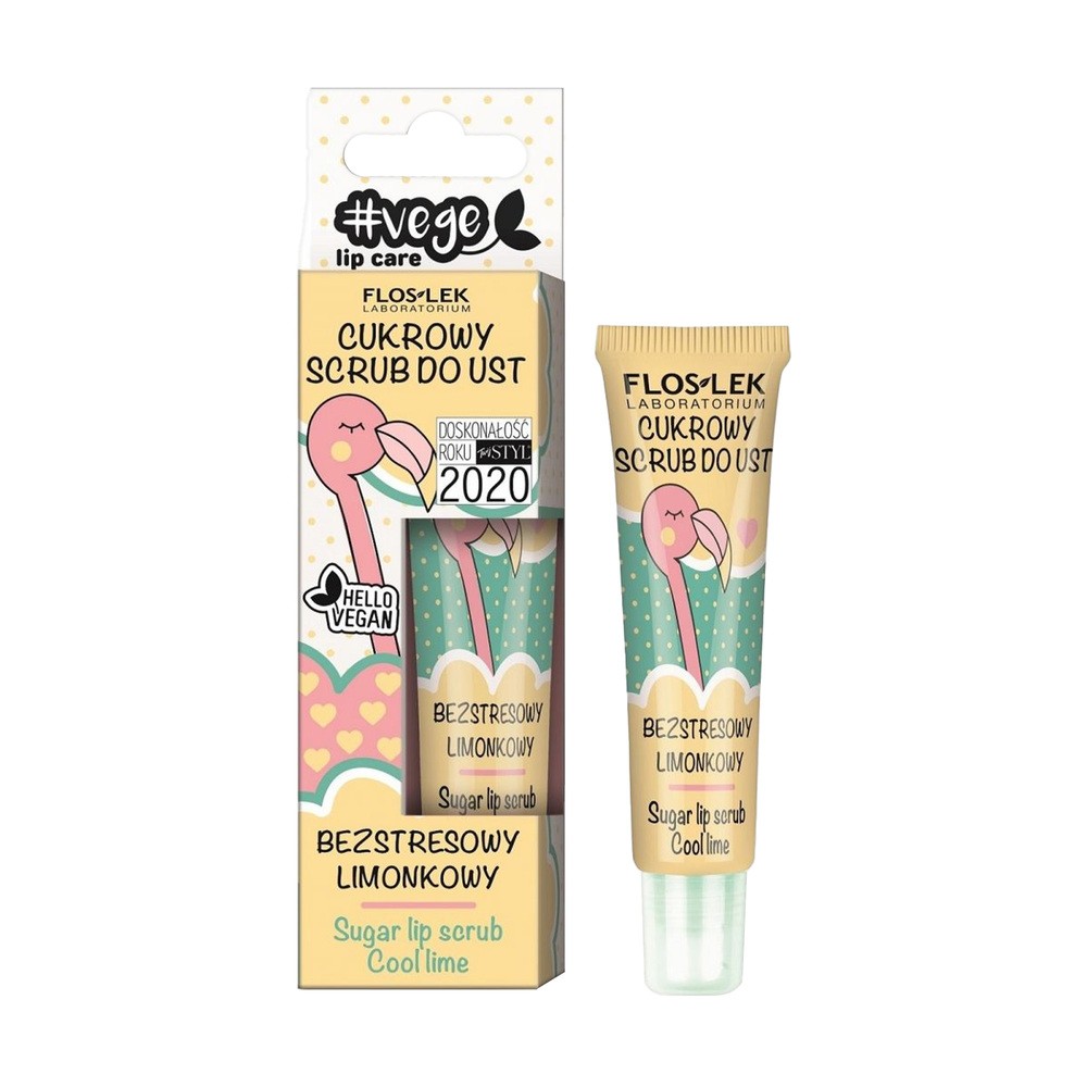 Flos-Lek Cukrowy Scrub Do Ust Limonkowy