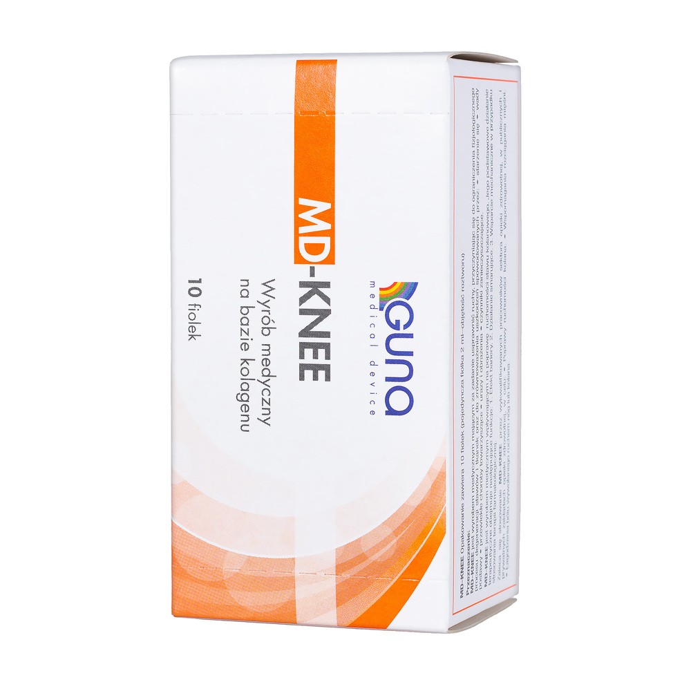 Md Knee, Ampułka Z Kolagenem, Dostawowa, Na Kolana, 1 Fiolka, 2 ml
