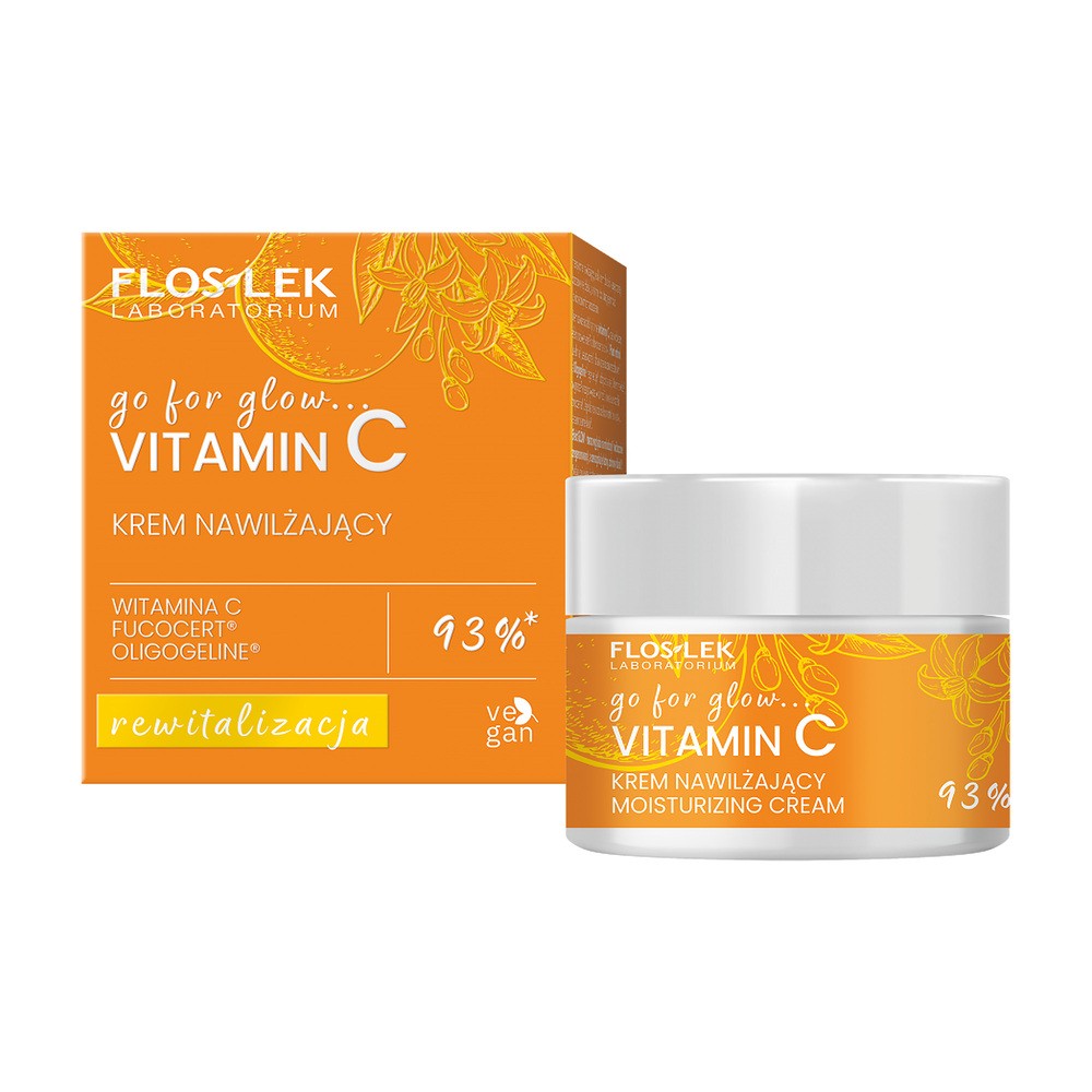 FLOSLEK Go For Glow Witamin C Krem nawilżający na dzień i noc rewitalizacja 50 ml