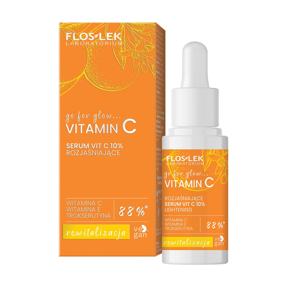 Floslek Laboratorium Vitamin C, rozjaśniające serum Vit C 10%, 30 ml
