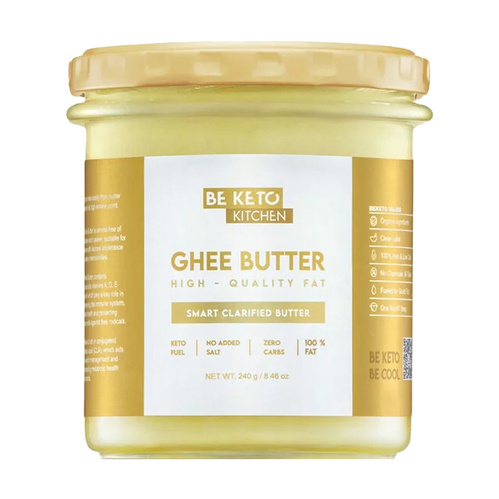 BeKeto Masło klarowa Ghee 100% Naturalne 240 g