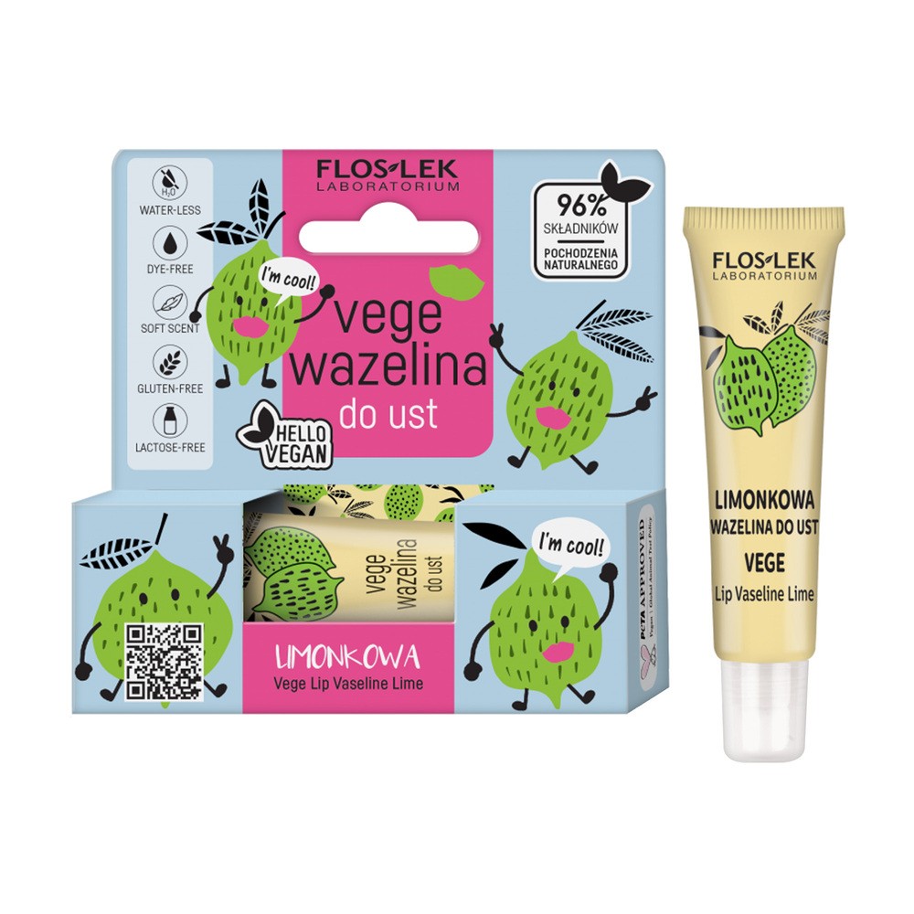 Flos-Lek Floslek Lip Care Vege Wazelina do ust Mohito limonkowa 10g