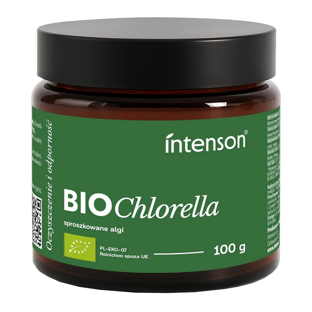 BIO Chlorella, Proszek, Intenson, 100g