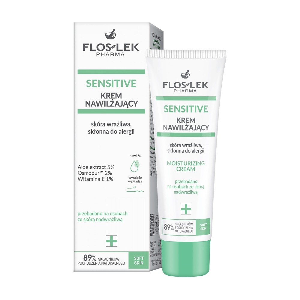 Floslek Sensitive Krem nawilżajacy skóra wrażliwa 50ml