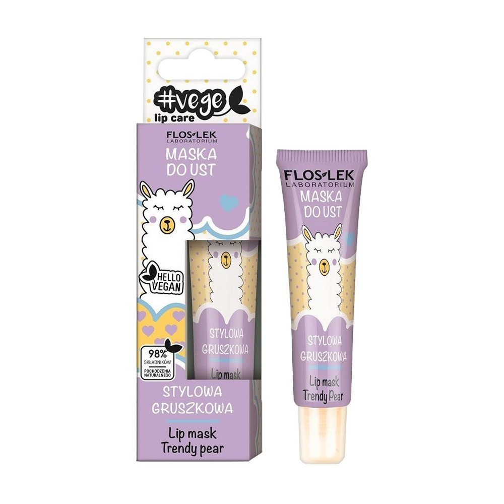 Flos-Lek Vege Lip Care Maska do ust Stylowa gruszkowa 14.0 g