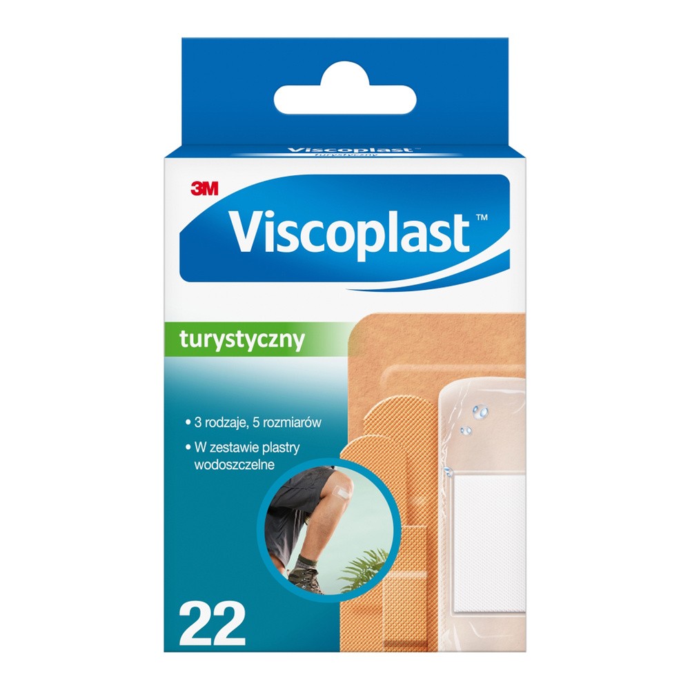 Viscoplast Turystyczny zestaw plastrów, 22 sztuki