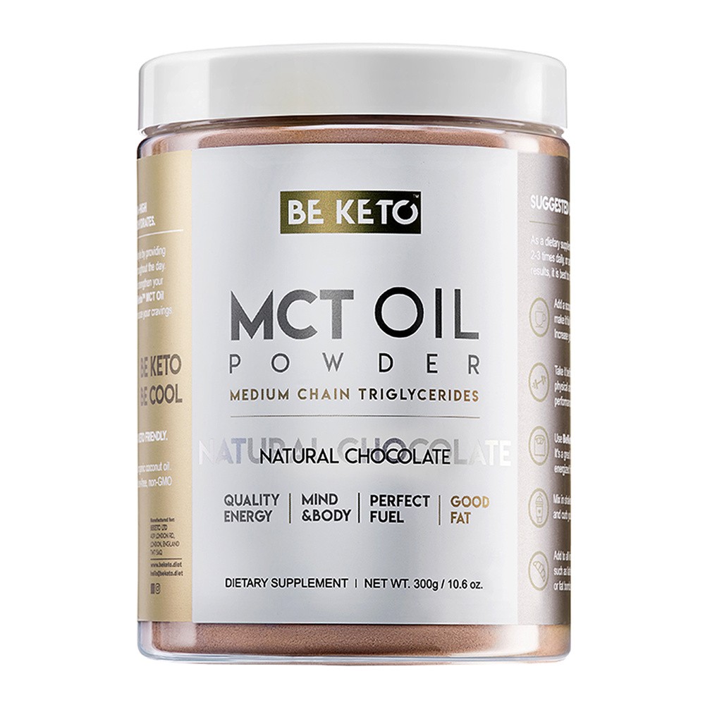 BeKeto, Olej MCT w proszku Czekolada, 300 g