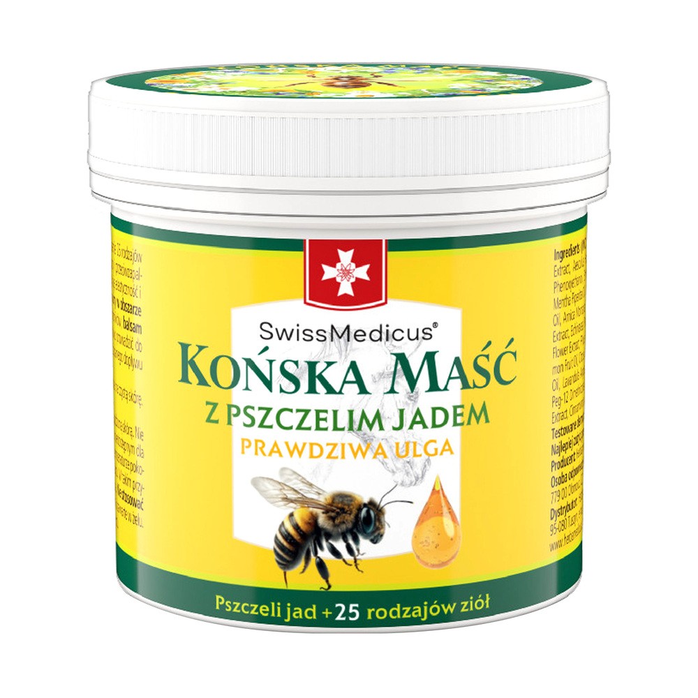 SwissMedicus, końska maść z pszczelim jadem, 150 ml