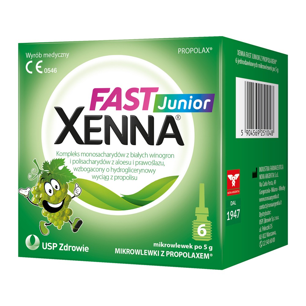Xenna Fast Junior Mikrowlewki z propolaxem, 6 sztuk