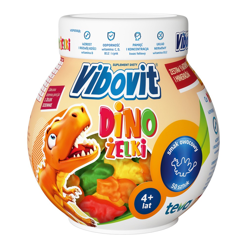 Vibovit Dino Żelki 50 sztuk