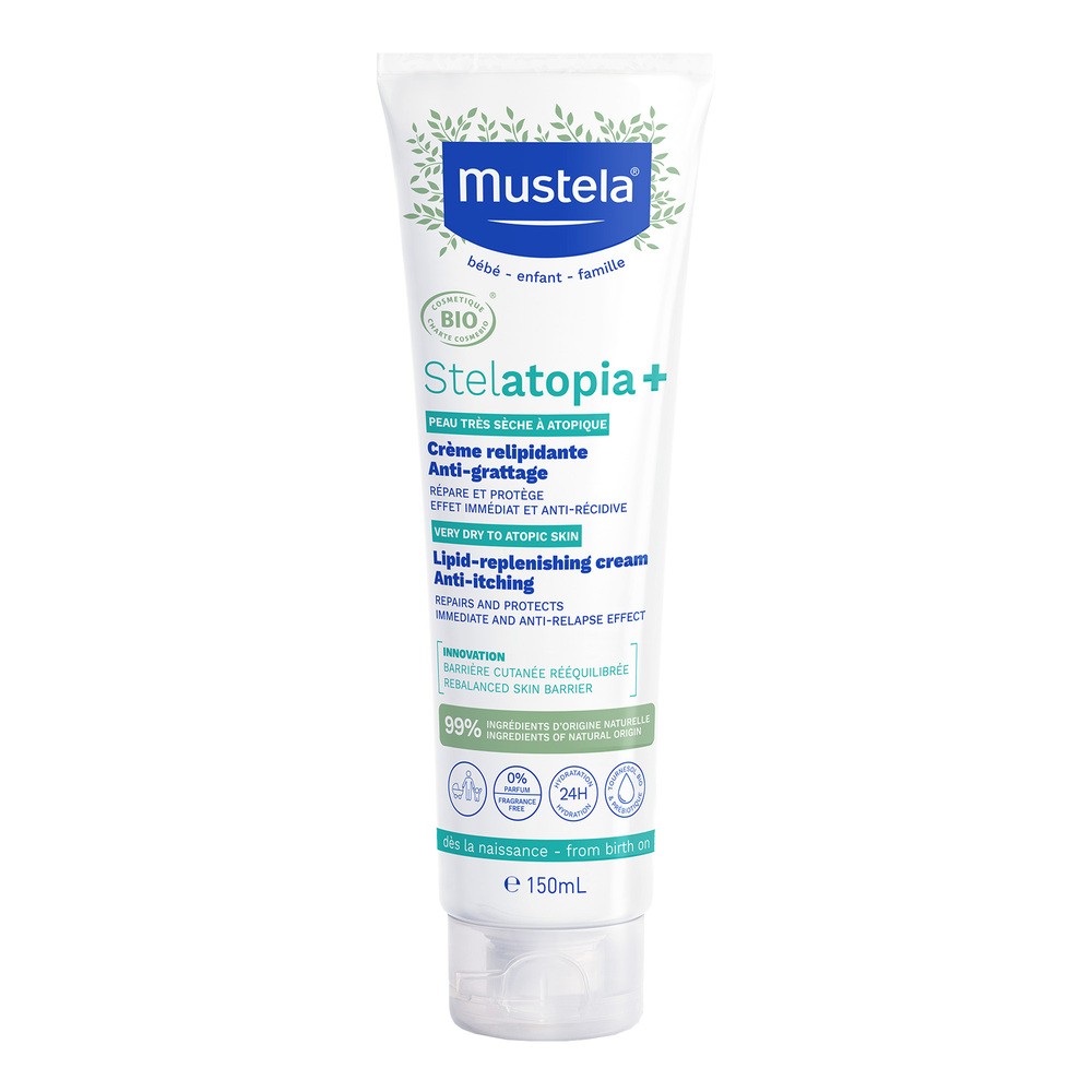 Mustela Stelatopia+ - Krem uzupełniający lipidy 150ml
