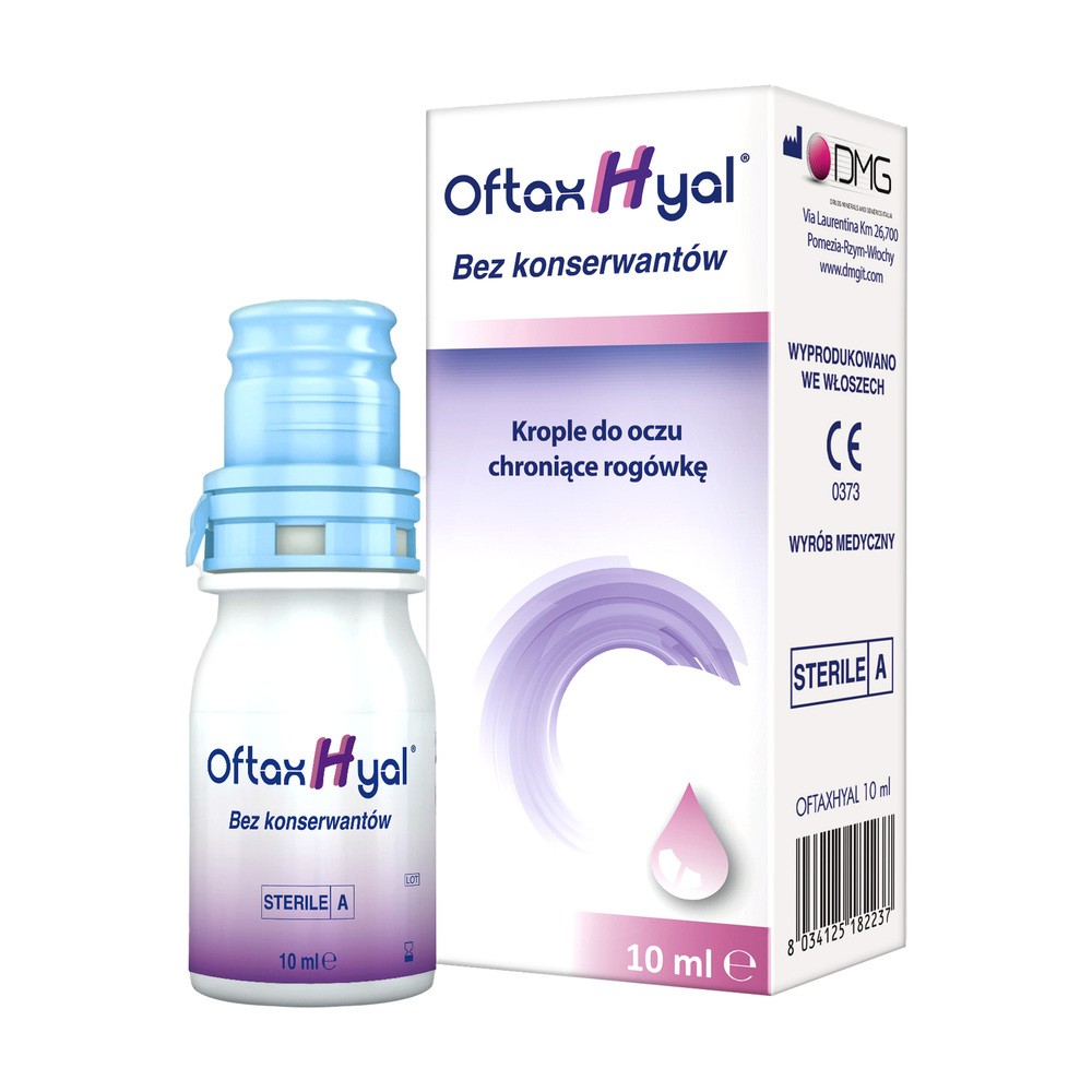 Oftaxhyal krople do oczu chroniące rogówkę 10 ml