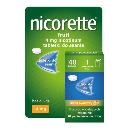 Nicorette Fruit 4 mg Tabletki
