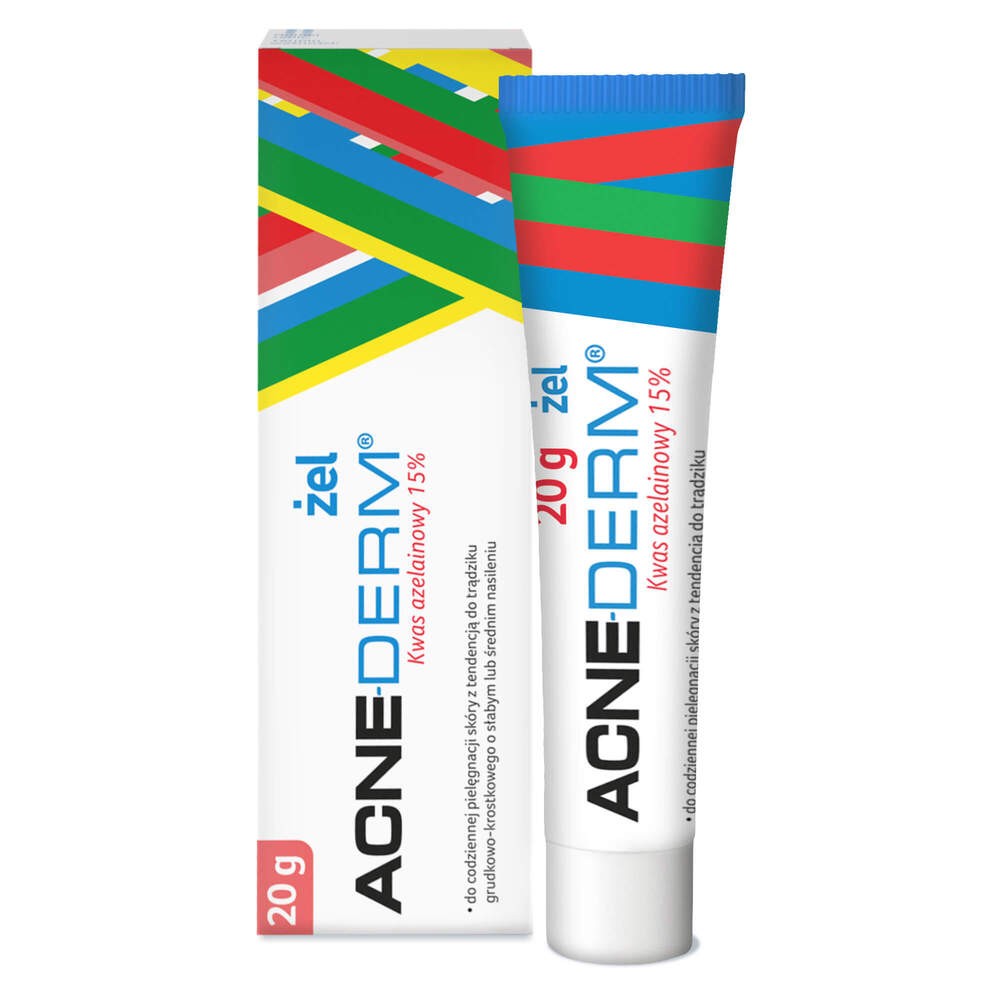 Acne-Derm, żel przeciwtrądzikowy, kwas azelainowy 15%, 20 g