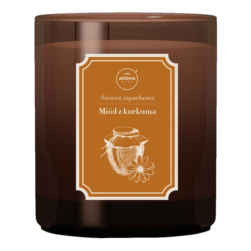 Aroma Home, Domowy Zielnik Miód & Kurkuma, świeca, 160 g