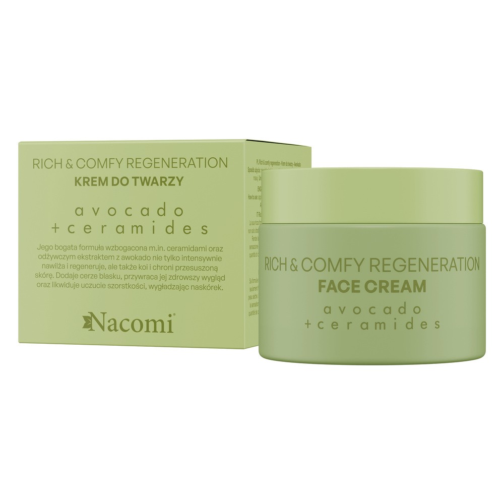 Nacomi Rich & Comfy Regeneration krem do twarzy Avocado 40ml