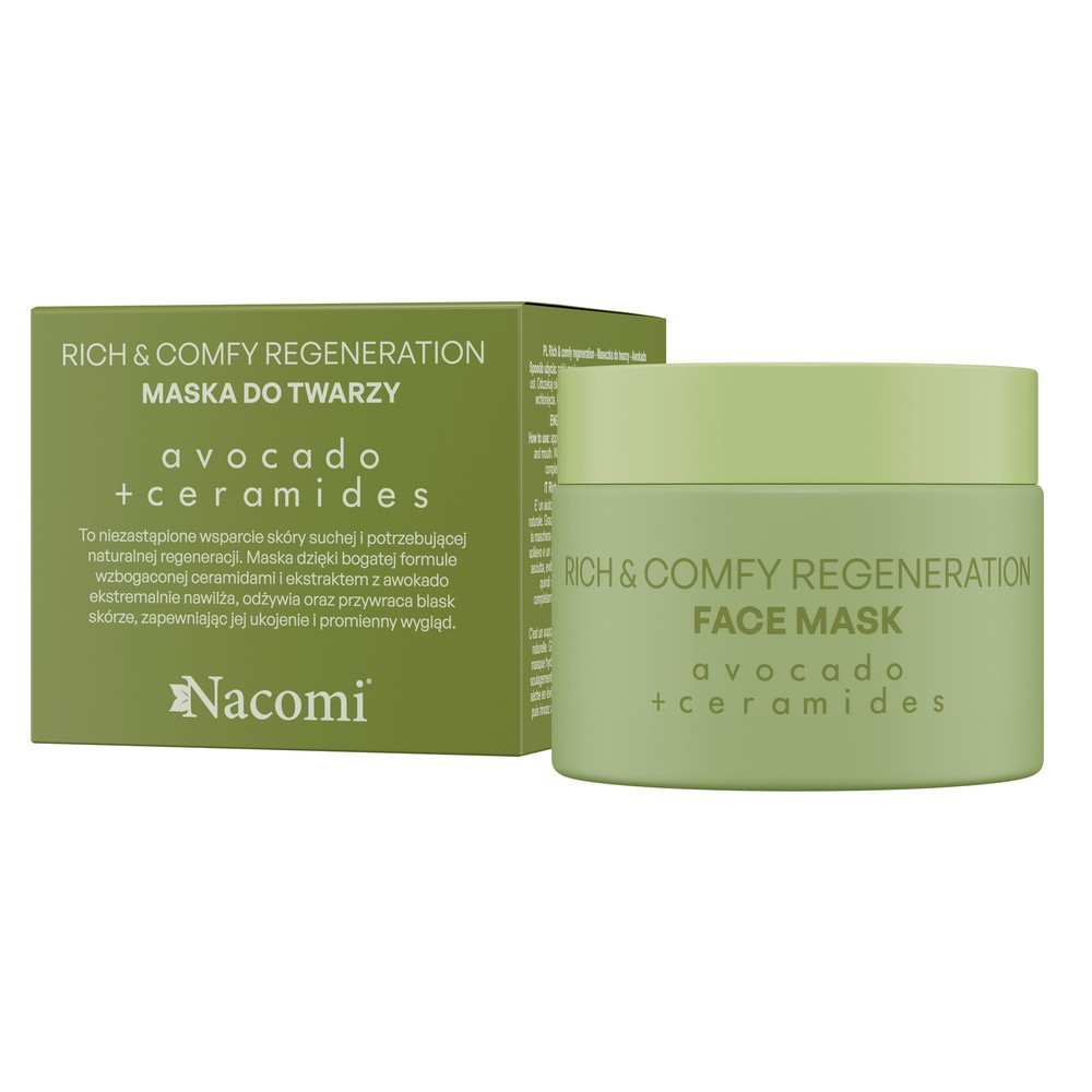 Nacomi Rich & Comfy Regeneration maseczka do twarzy Avocado 40ml
