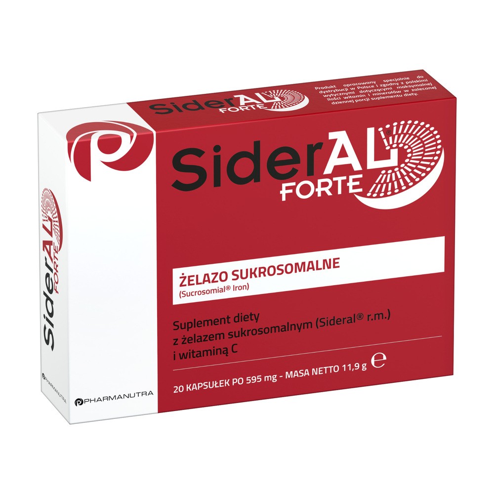 SiderAL Forte, 20 kapsułek