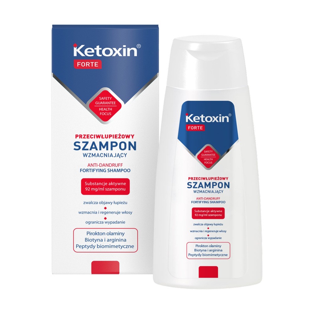 Ketoxin Forte, Wzmacniający szampon przeciwłupieżowy, 200ml