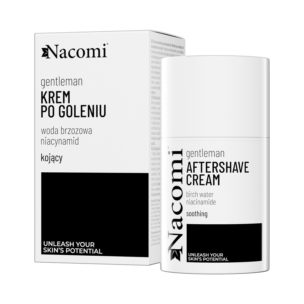 Nacomi, Łagodzący krem po goleniu odbudowujący mikrobiom skóry, 50ml