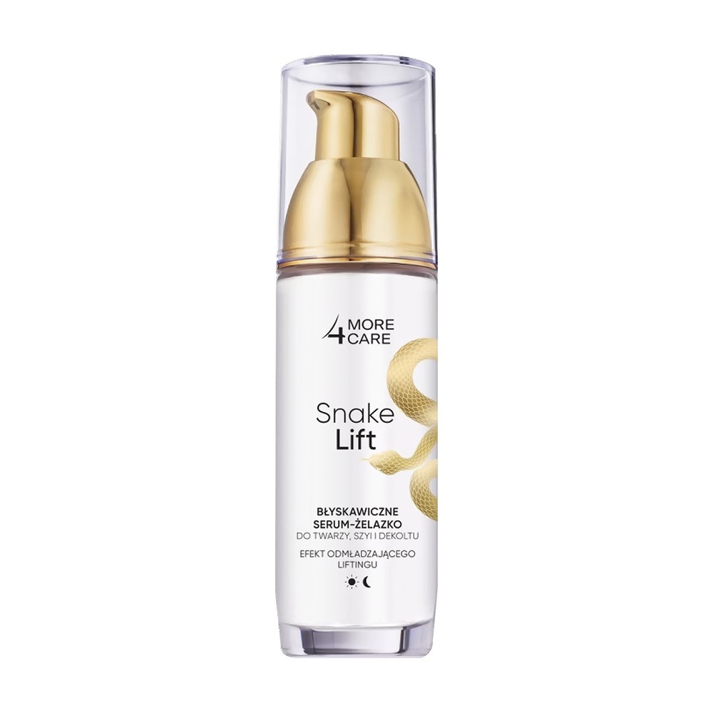 More 4 Care Snake Lift Błyskawiczne serum-żelazko do twarzy, szyi i dekoltu 35ml
