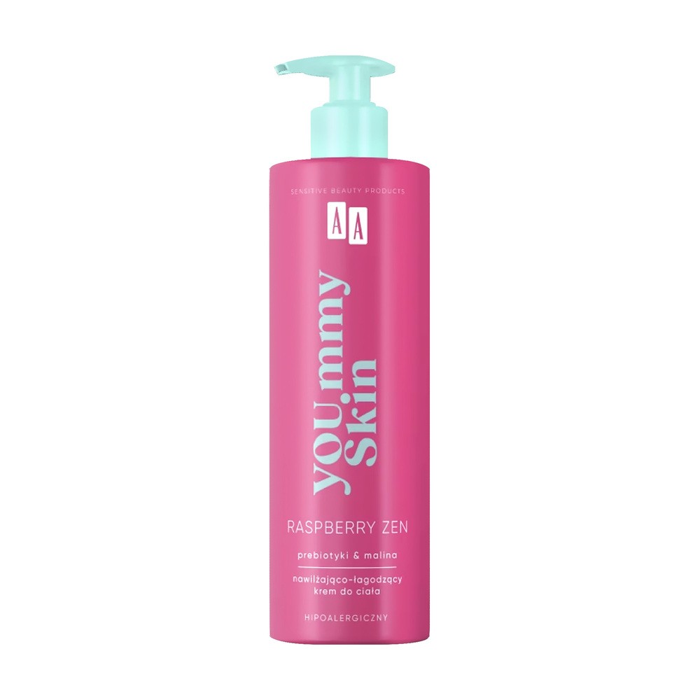 AA Yoummy Skin nawilżająco - łagodzący Krem do ciała Raspberry Zen 400 ml
