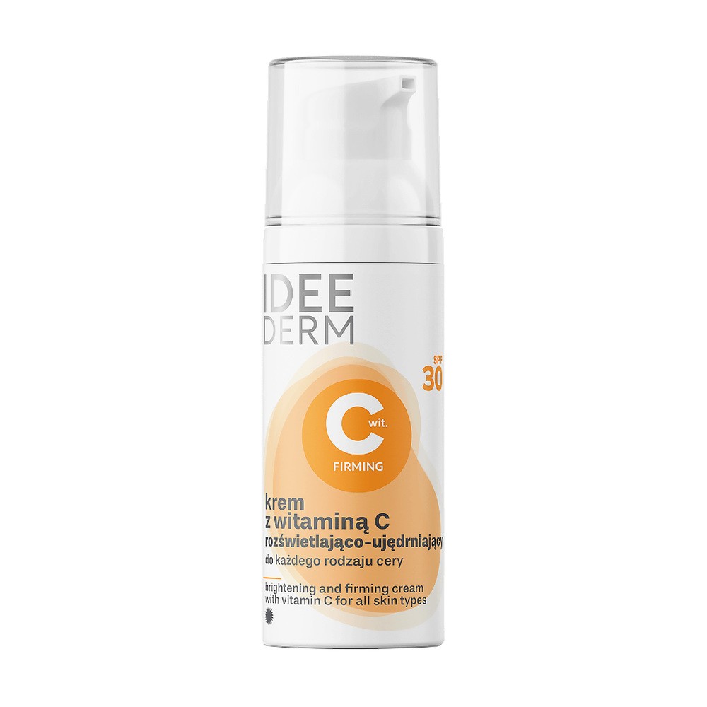 IDEE DERM Rozświetlająco-ujędrniający krem z witaminą C SPF 30, 50ml
