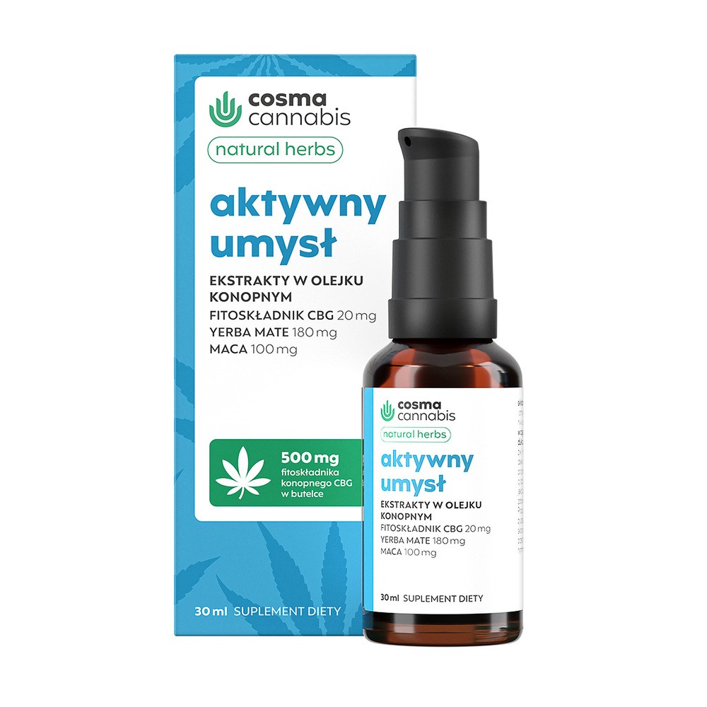 Cosma Cannabis Aktywny Umysł Natural Herbs Olejek