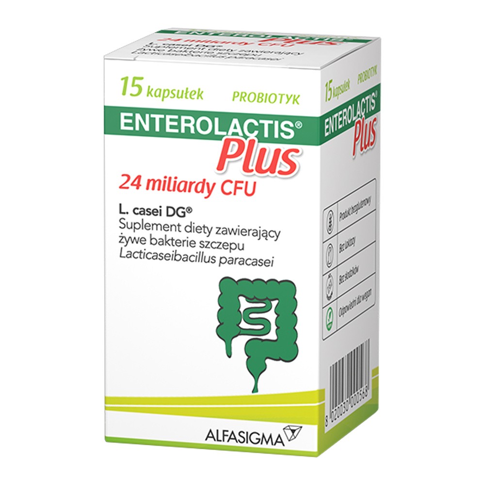 Enterolactis Plus, 15 kapsułek