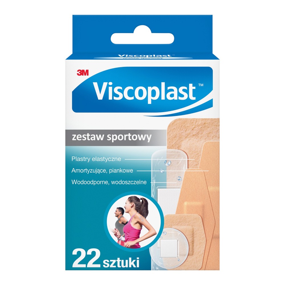 Viscoplast Zestaw Sportowy, plastry, 22 sztuki