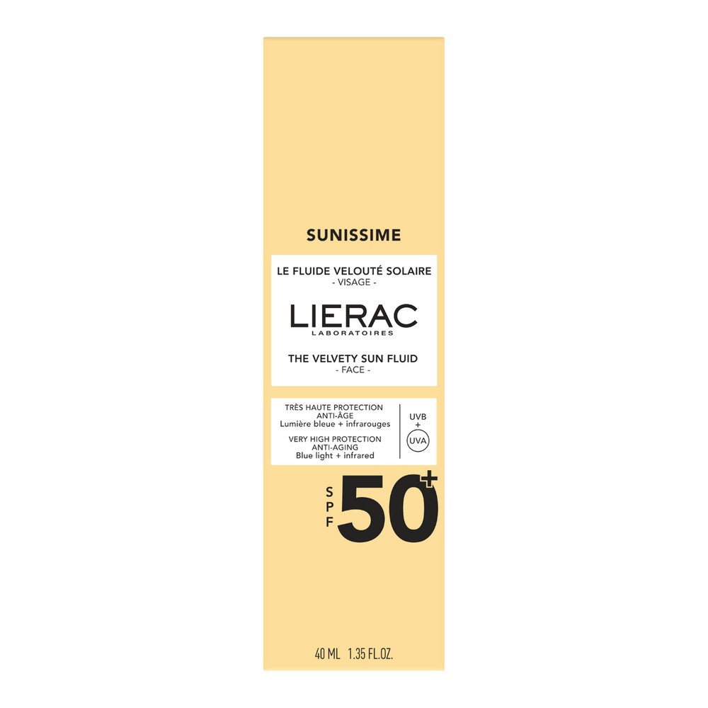 LIERAC Sunissime SPF 50 Emulsja ochronna do twarzy i dekoltu, 40 ml