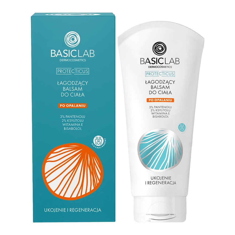 Basiclab Dermocosmetics Łagodzący balsam do ciała po opalaniu, 100 ml 100 ml