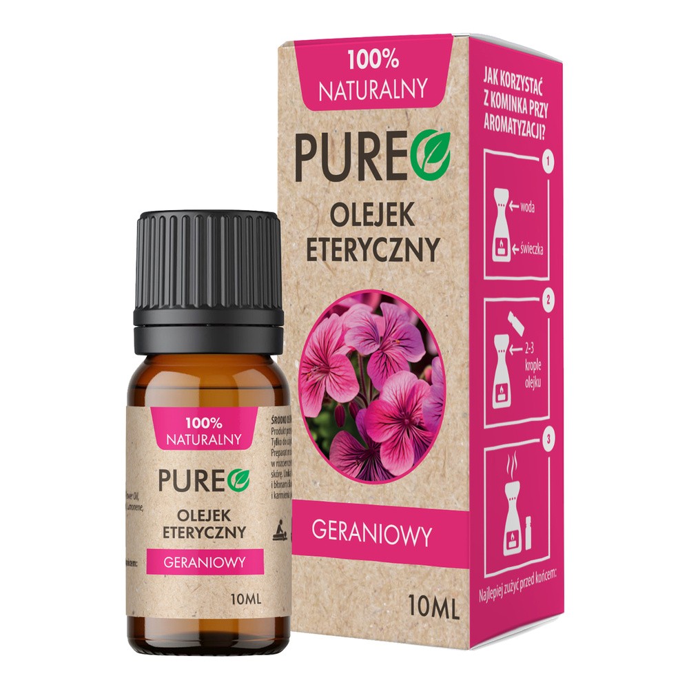 Pureo, olejek geraniowy, 10 ml