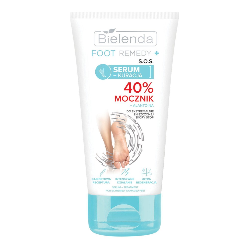 BIELENDA Foot Remedy + Serum-Kuracja S.O.S.do ekstremalnie zniszczonej skóry stóp - 40% Mocznik 50ml