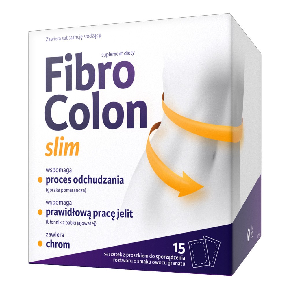 Suplement diety, ZDROVIT Fibro Colon slim, błonnik, odchudzanie 15 saszetek