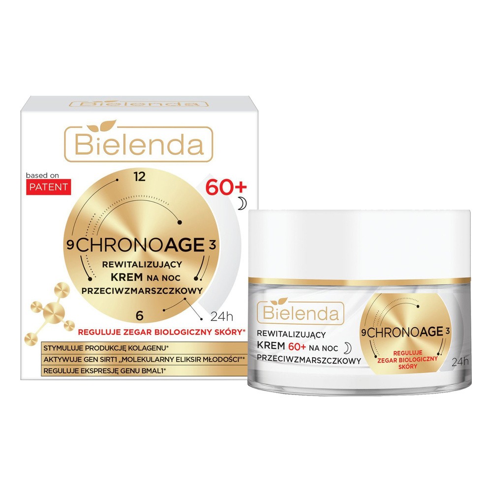 Bielenda Chrono Age 24H Rewitalizujący krem przeciwzmarszczkowy 60+ na noc 50ml